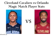 Cleveland Cavaliers vs Orlando Magic Match Player Stats