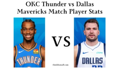 OKC Thunder vs Dallas Mavericks Match Player Stats