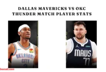 Dallas Mavericks vs Okc Thunder Match Player Stats