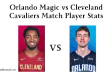 Orlando Magic vs Cleveland Cavaliers Match Player Stats