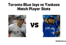 Toronto Blue Jays vs Yankees Match Player Stats