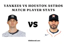 Yankees vs Houston Astros Match Player Stats